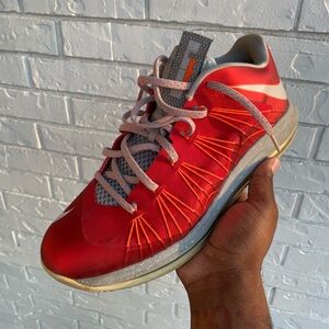 Nike Air Max LeBron 10 Low University Red 2013 - Size 11.5